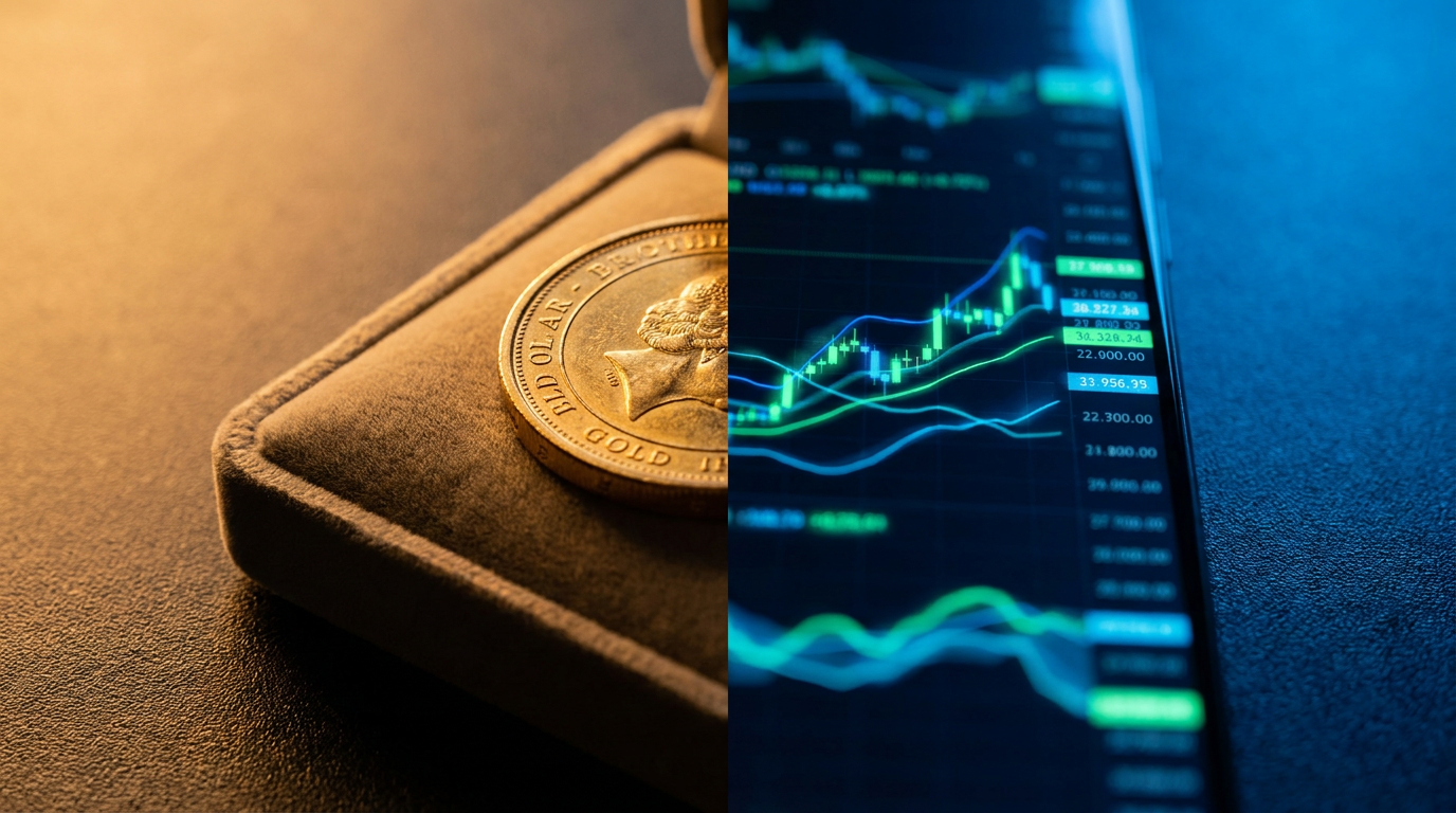 Gegenüberstellung von physischem Gold und dem Papiermarkt aus Futures und Derivaten