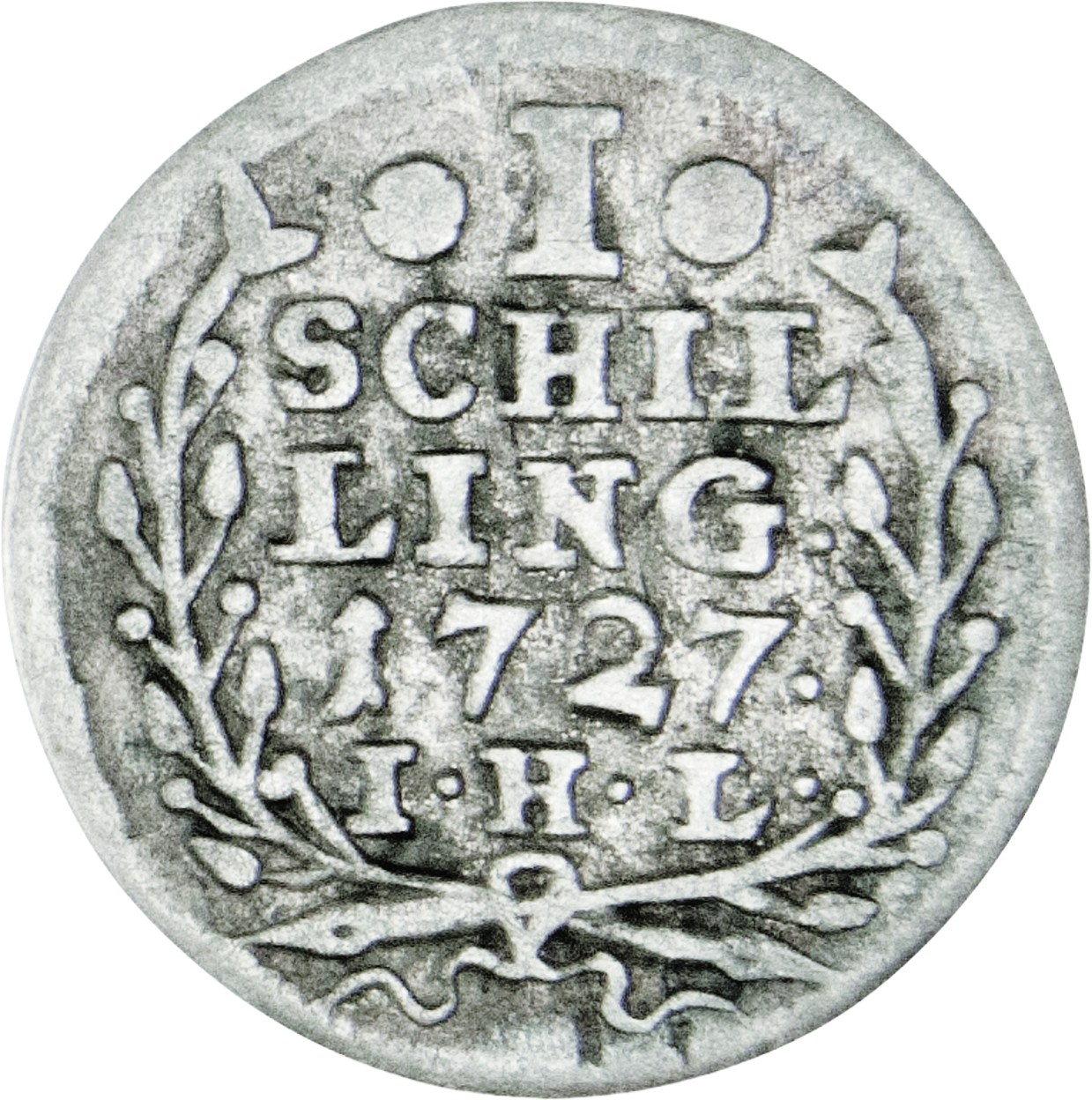 1 Schilling der Freien und Hansestadt Hamburg mit Stadtwappen, Vorder- und Rückseite